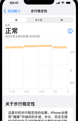 立山iPhone手机维修如何在iPhone开启'步行稳定性通知'