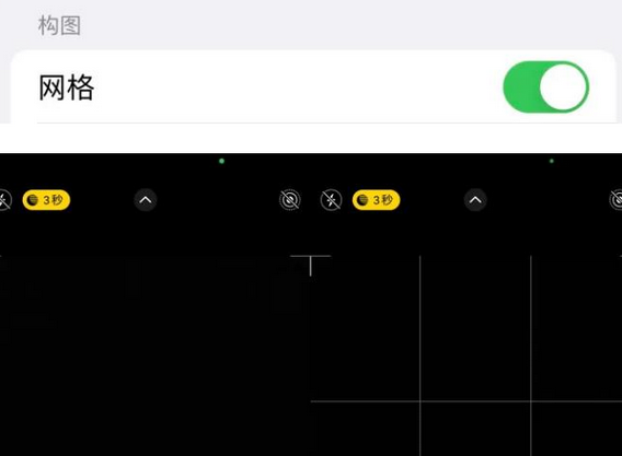 立山苹果手机维修网点分享iPhone如何开启九宫格构图功能