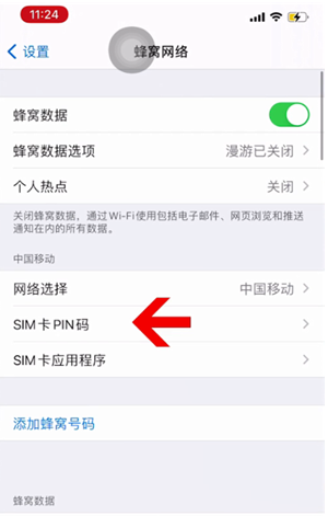 立山苹果14维修网分享如何给iPhone14的SIM卡设置密码 