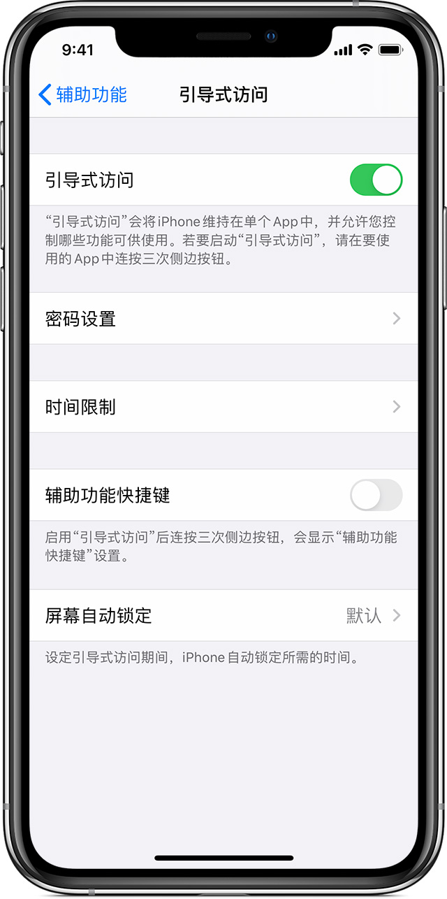 立山苹果手机维修分享如何在 iPhone 上退出引导式访问 