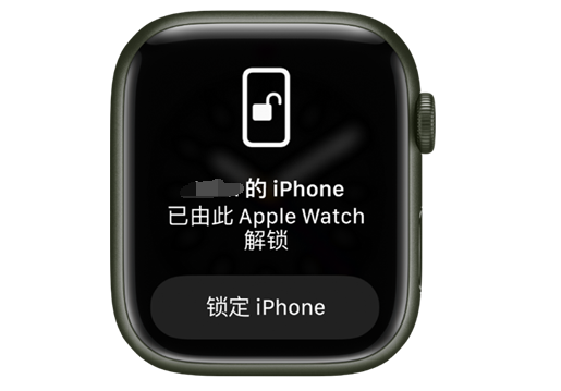 立山苹果手机维修分享用 AppleWatch 解锁配备面容 ID 的 iPhone方法 