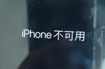 立山苹果服务网点分享锁屏界面显示“iPhone 不可用”如何解决 